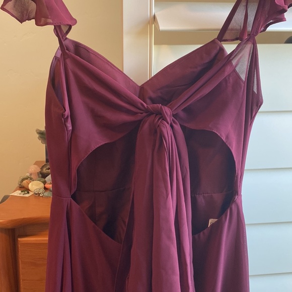 Burgundy Bridesmaid/Wedding Guest Dress - Picture 6 of 8